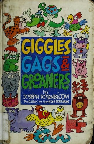 Cover image for Giggles, gags & groaners
