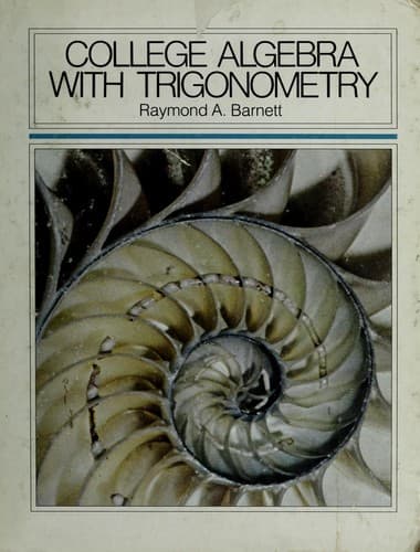 Cover image for College algebra with trigonometry