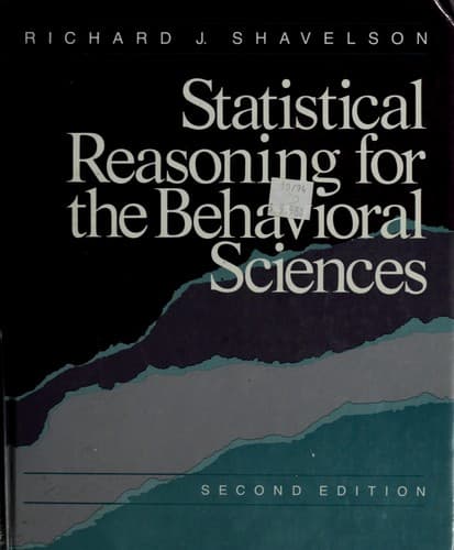 Cover image for Statistical reasoning for the behavioral sciences