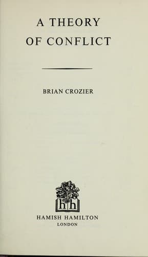 Cover image for A theory of conflict