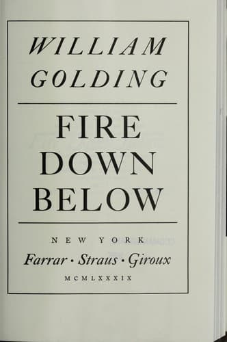 Cover image for Fire down below
