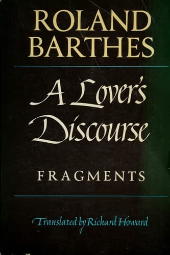 Cover image for A lover's discourse