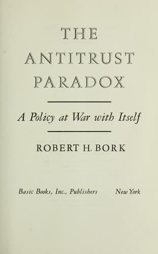 Cover image for The antitrust paradox