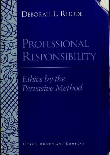 Cover image for Professional responsibility