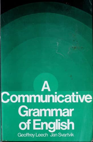 Cover image for A communicative grammar of English