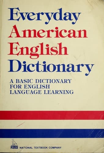Cover image for Everyday American English Dictionary