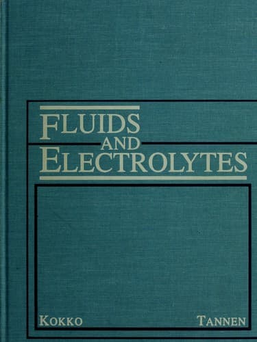 Fluids and electrolytes