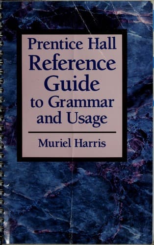 Cover image for Prentice Hall reference guide to grammar and usage