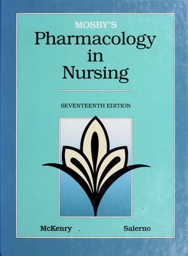 Cover image for Mosby's pharmacology in nursing.