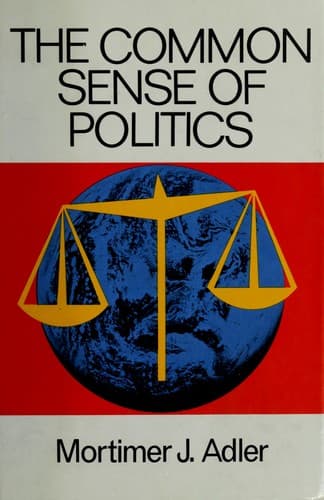 Cover image for The common sense of politics