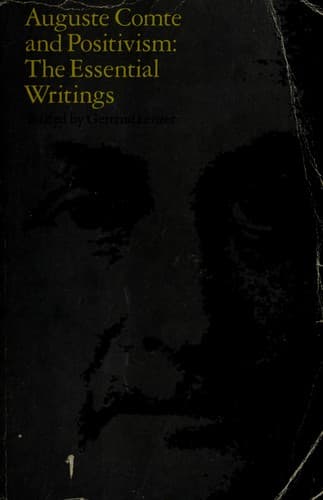 Cover image for Auguste Comte and Positivism