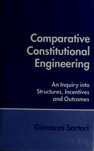 Cover image for Comparative constitutional engineering