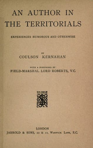 An author in the territorials