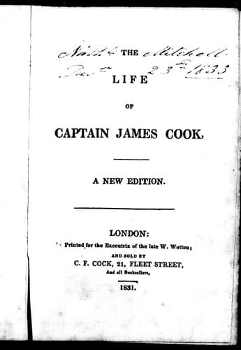 The life of Captain James Cook