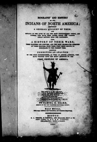 Cover image for Biography and history of the Indians of North America
