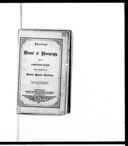 American manual of phonography