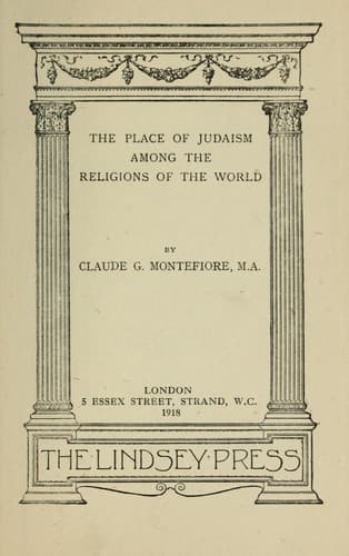 The place of Judaism among the religions of the world