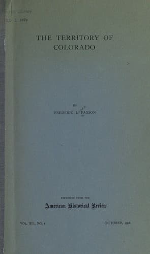 The territory of Colorado