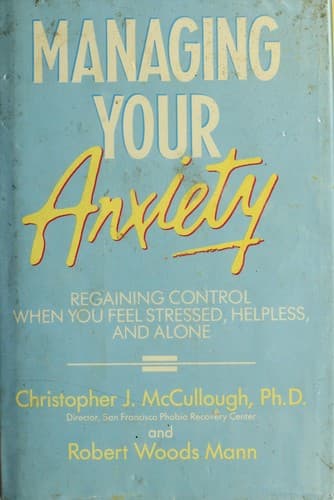 Cover image for Managing your anxiety