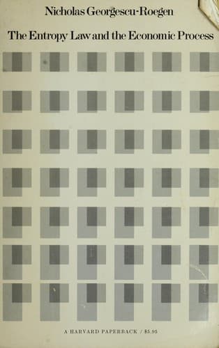 Cover image for The entropy law and the economic process.