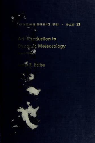 Cover image for An introduction to dynamic meteorology