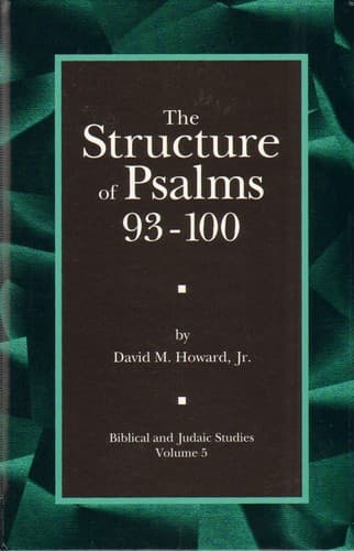 Cover image for The structure of Psalms 93-100