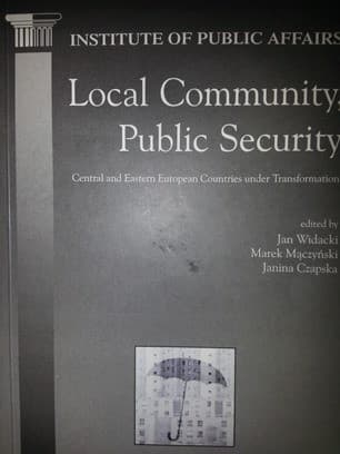 Cover image for Local Community, Public Security. Central and Eastern European Countries under Transformation