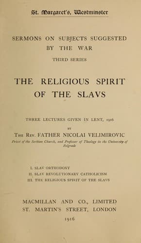The religious spirit of the Slavs