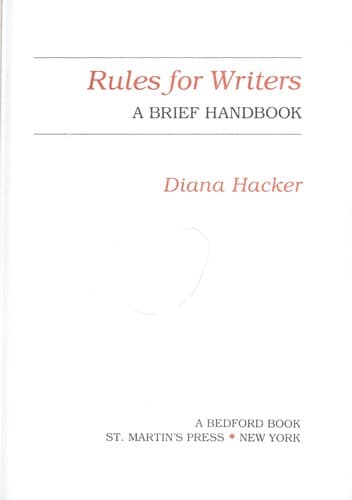Cover image for Rules for writers