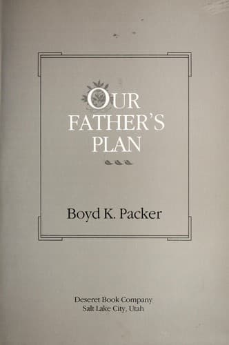 Cover image for Our Father's plan