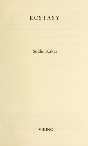 Cover image for Ecstasy