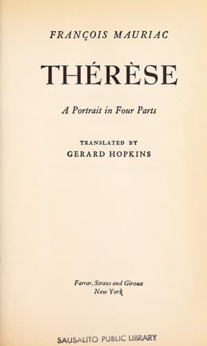 Cover image for Therese