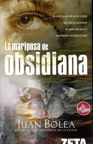 Cover image for La mariposa de obsidiana
