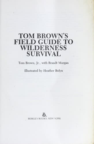 Cover image for Tom Brown's Field guide to wilderness survival