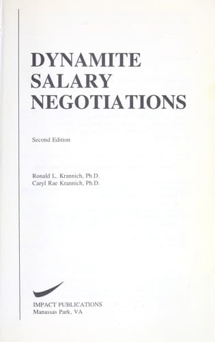 Cover image for Dynamite salary negotiations