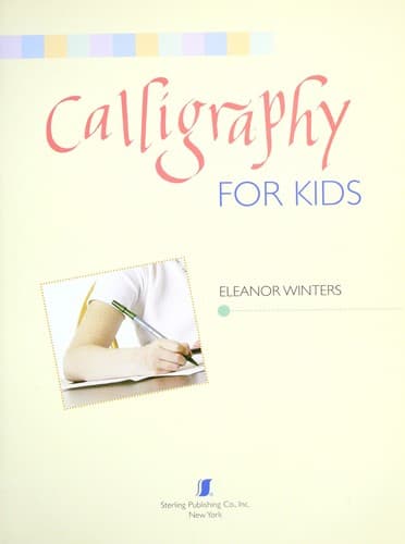 Cover image for Calligraphy for kids
