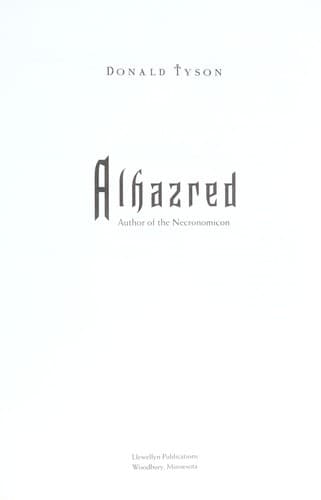 Cover image for Alhazred