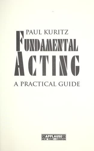 Cover image for Fundamental acting
