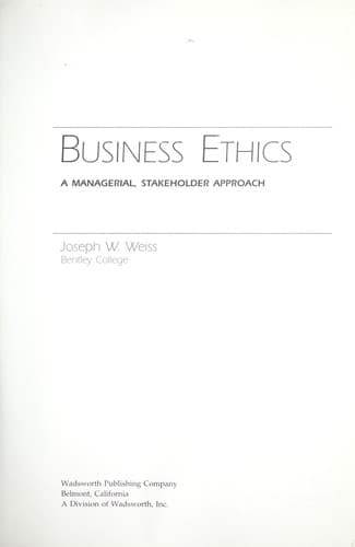 Cover image for Business ethics