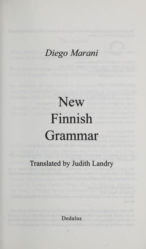 New Finnish Grammar