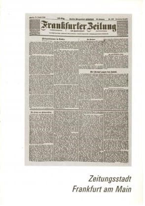 Zeitungsstadt Frankfurt am Main