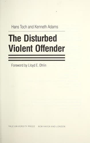 Cover image for The disturbed violent offender