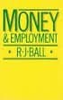Cover image for Money and employment