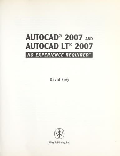 Cover image for AutoCAD 2007 and autoCAD LT 2007