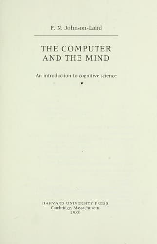 Cover image for The computer and the mind