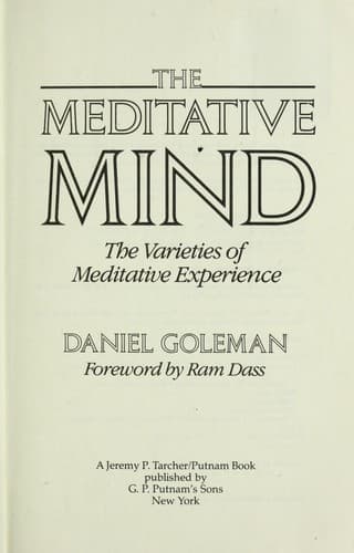 Cover image for The meditative mind