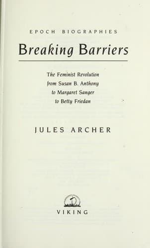 Cover image for Breaking barriers