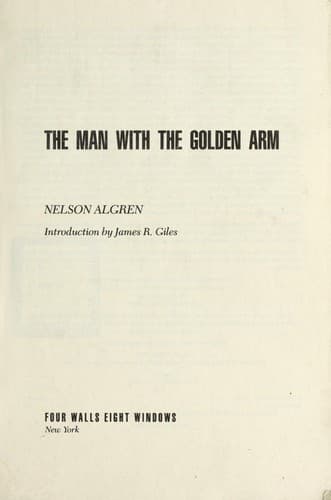Cover image for The man with the golden arm