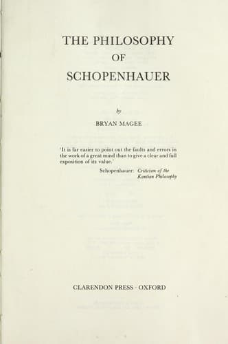 Cover image for The philosophy of Schopenhauer