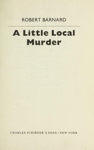Cover image for A little local murder